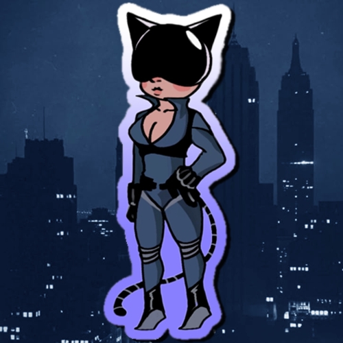 Absolute Cat Woman Die Cut Stickers