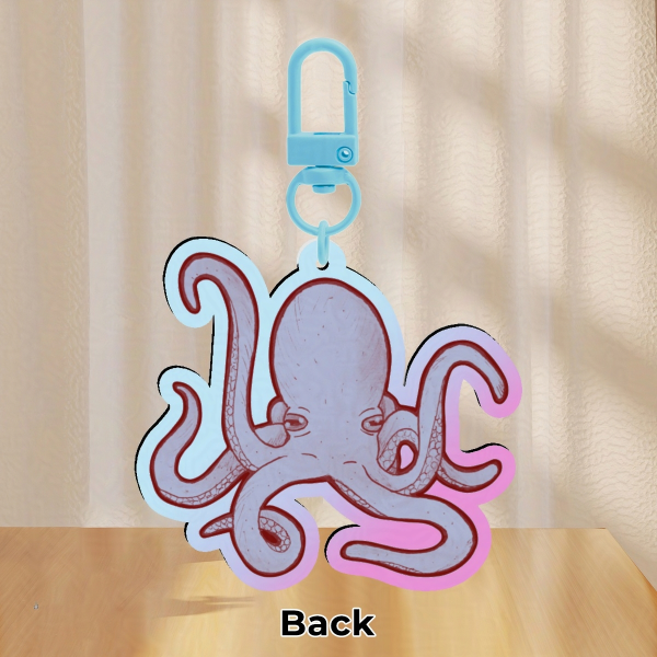 Octopus - 6CM Rainbow Keychain