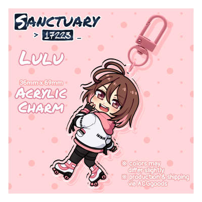Lulu Acrylic Keychain Charm 【Sanctuary 17223】