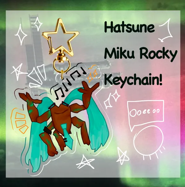 Miku Rocky Keychain