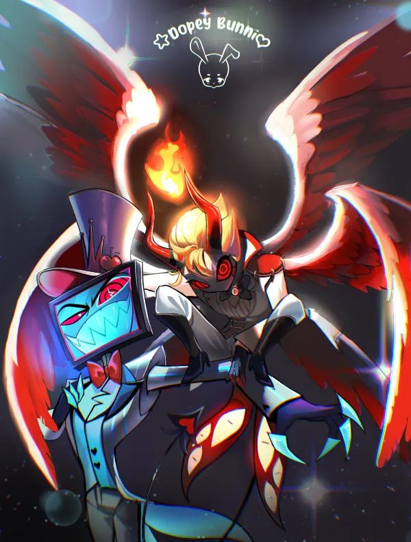 Vox and Hypnotised Lucifer A5 Print