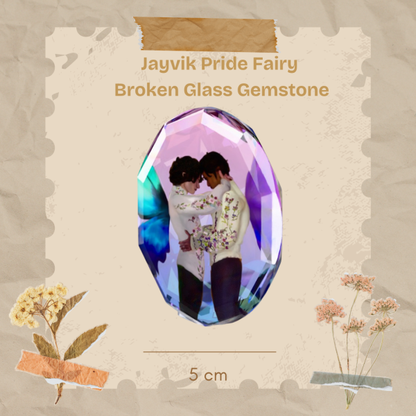 Jayvik Pride Fairy Broken Glass Gemstone