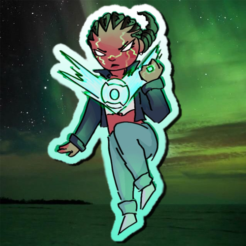 Absolute Green Lantern Die Cut Sticker