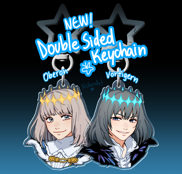 Oberon/Vortigern FGO Keychain