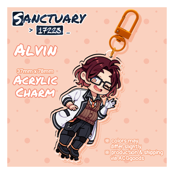 Alvin Acrylic Keychain Charm 【Sanctuary 17223】