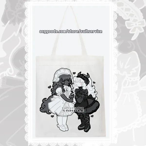 Gothic Fashion Canvas Tote Bags