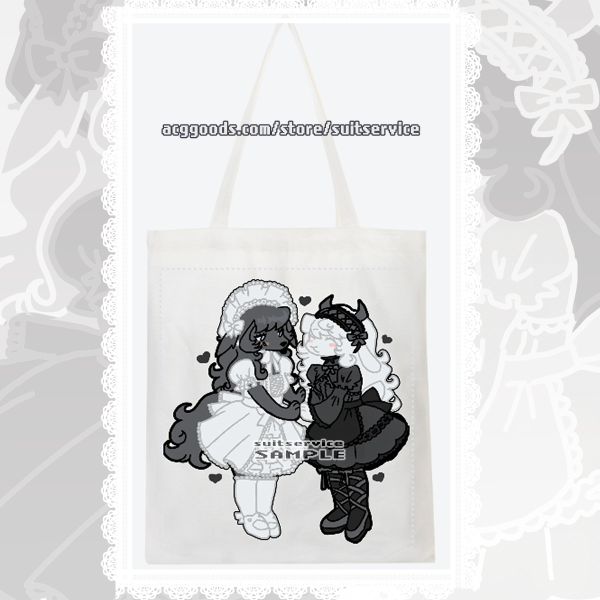 Gothic Fashion Canvas Tote Bags