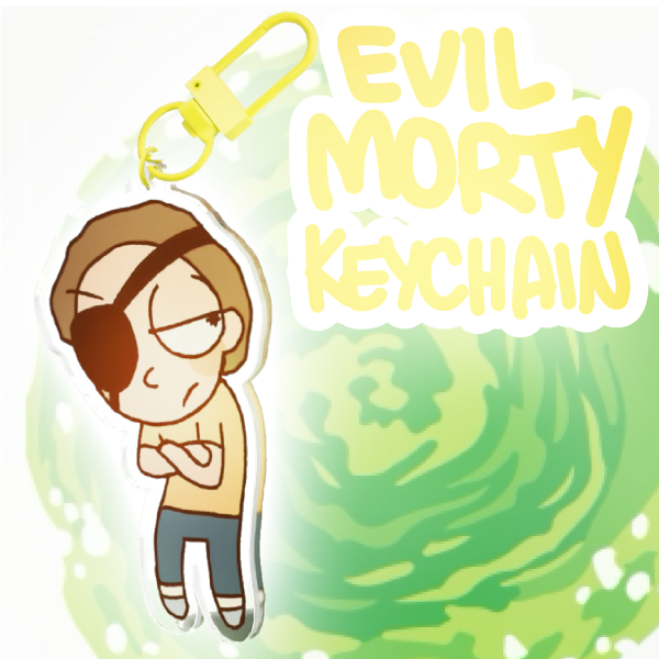 EVIL MORTY keychain