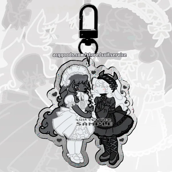 Gothic Lolita fashion Acrylic Keychains