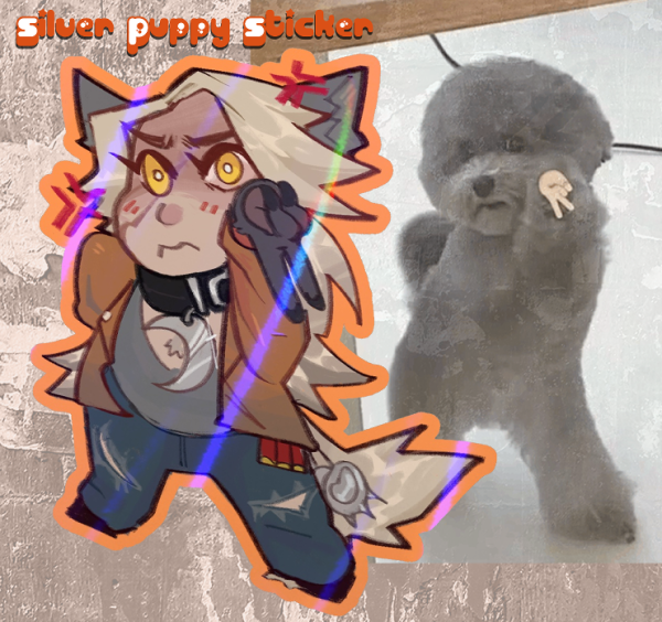 Silly Silver Sticker