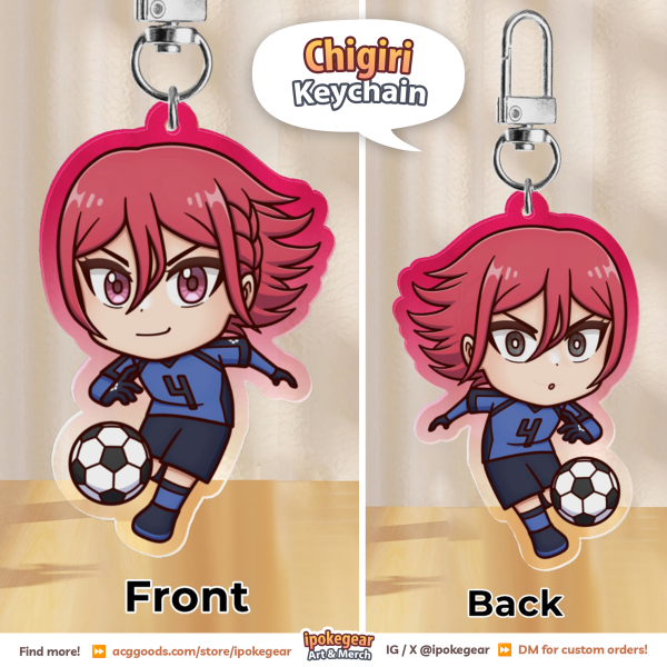 Chigiri Keychain (2-Sided) Blue Lock