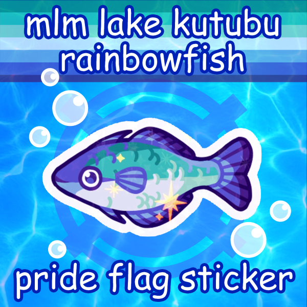 MLM Lake Kutubu Rainbowfish Holo Sticker