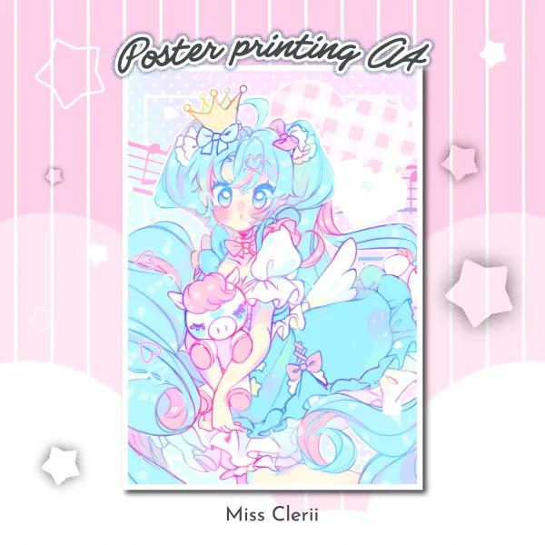 Princess Miku -  Poster Printing A4