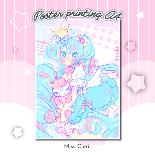 Princess Miku -  Poster Printing A4