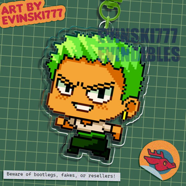 One Piece - Roronoa Zoro Zorro Zolo Acrylic Keychains
