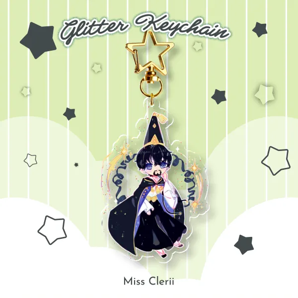 Olruggio - Glitter Acrylic Keychains