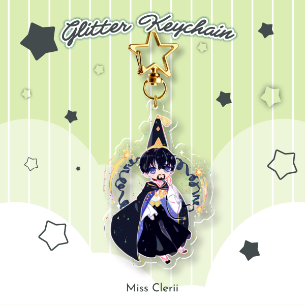 Olruggio - Glitter Acrylic Keychains