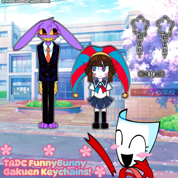 Gakuen Funnybunny | Acrylic Magnet Keychains