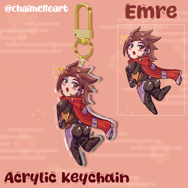 Emre Booty ~ Clear Acrylic Keychain