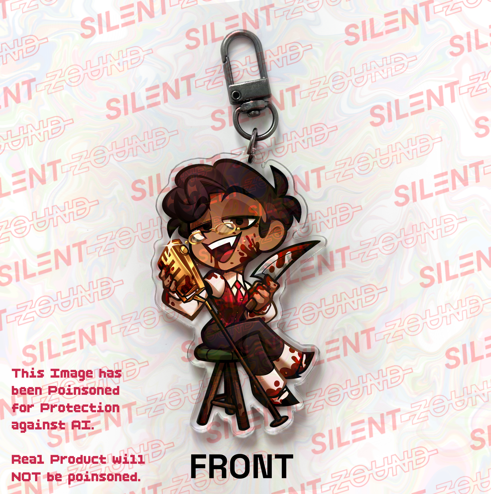 HUMAN ALASTOR Acrylic Keychain (NOT OFFICIAL)
