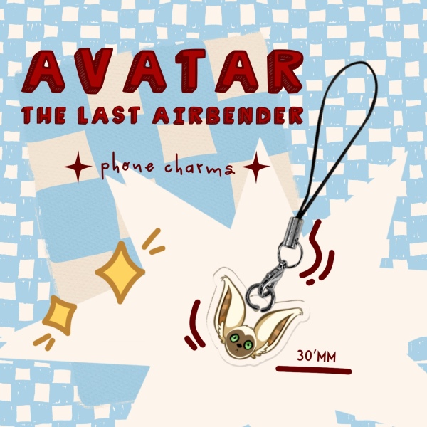 Clear Acrylic Avatar Phone Charms - Momo