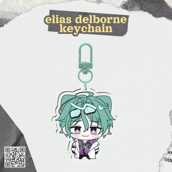 𐙚 chibi elias delborne keychain