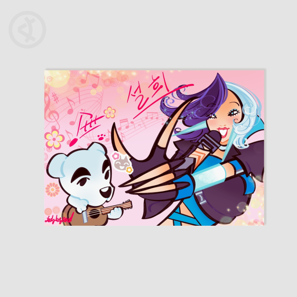 Luna ft. KK Slider Poster Print