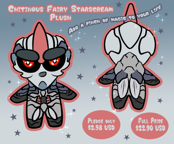 Chitinous Fairy Starscream Plush