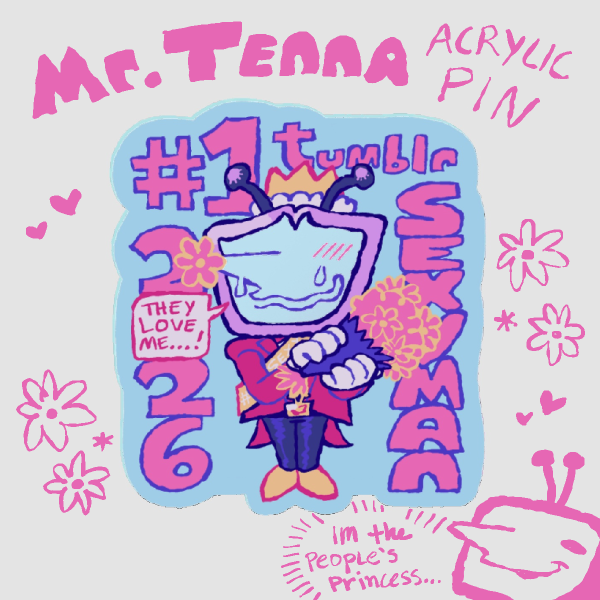 Tenna Tumblr Sexyman Acrylic Pin