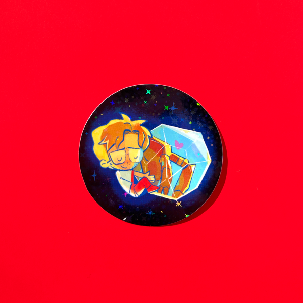 Grace & Rocky Glitter Sticker | Project Hail Mary