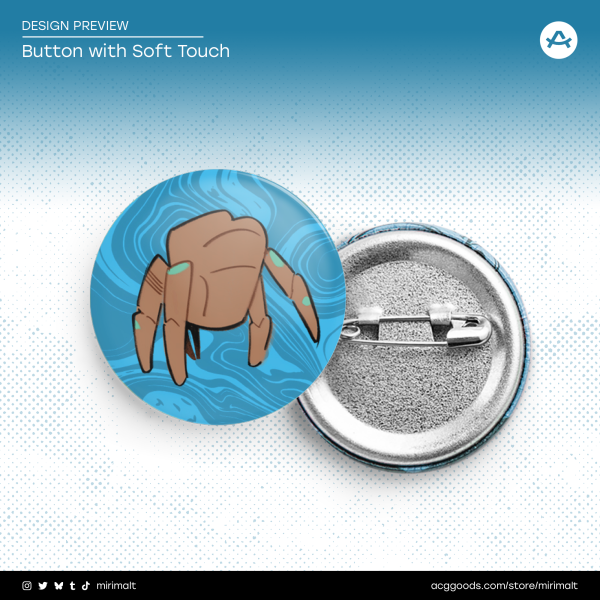 Rocky Button | Blue