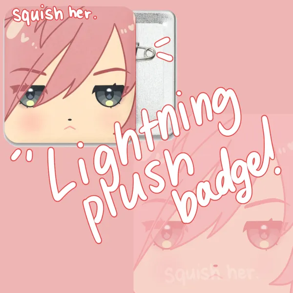 [Final Fantasy XIII] square lightning - Square Plush Badge
