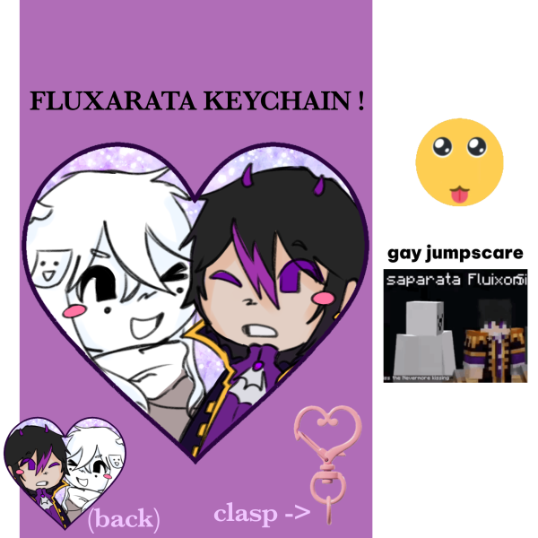 fluxarata heart keychain