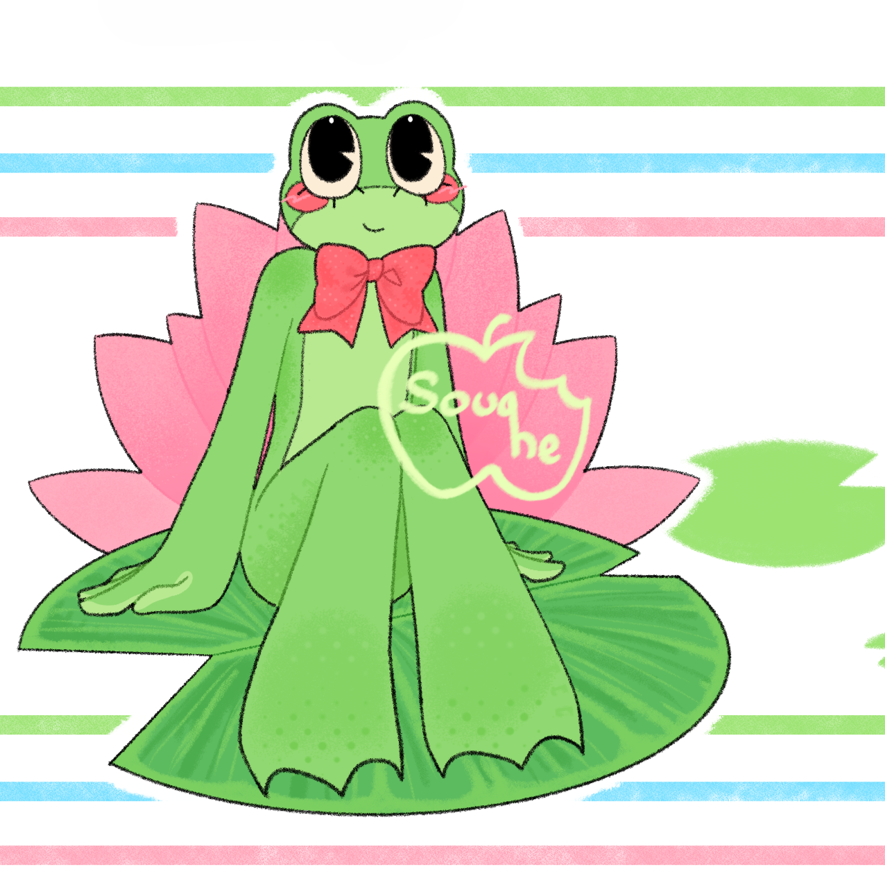 Ribbit Acrylic Keychain