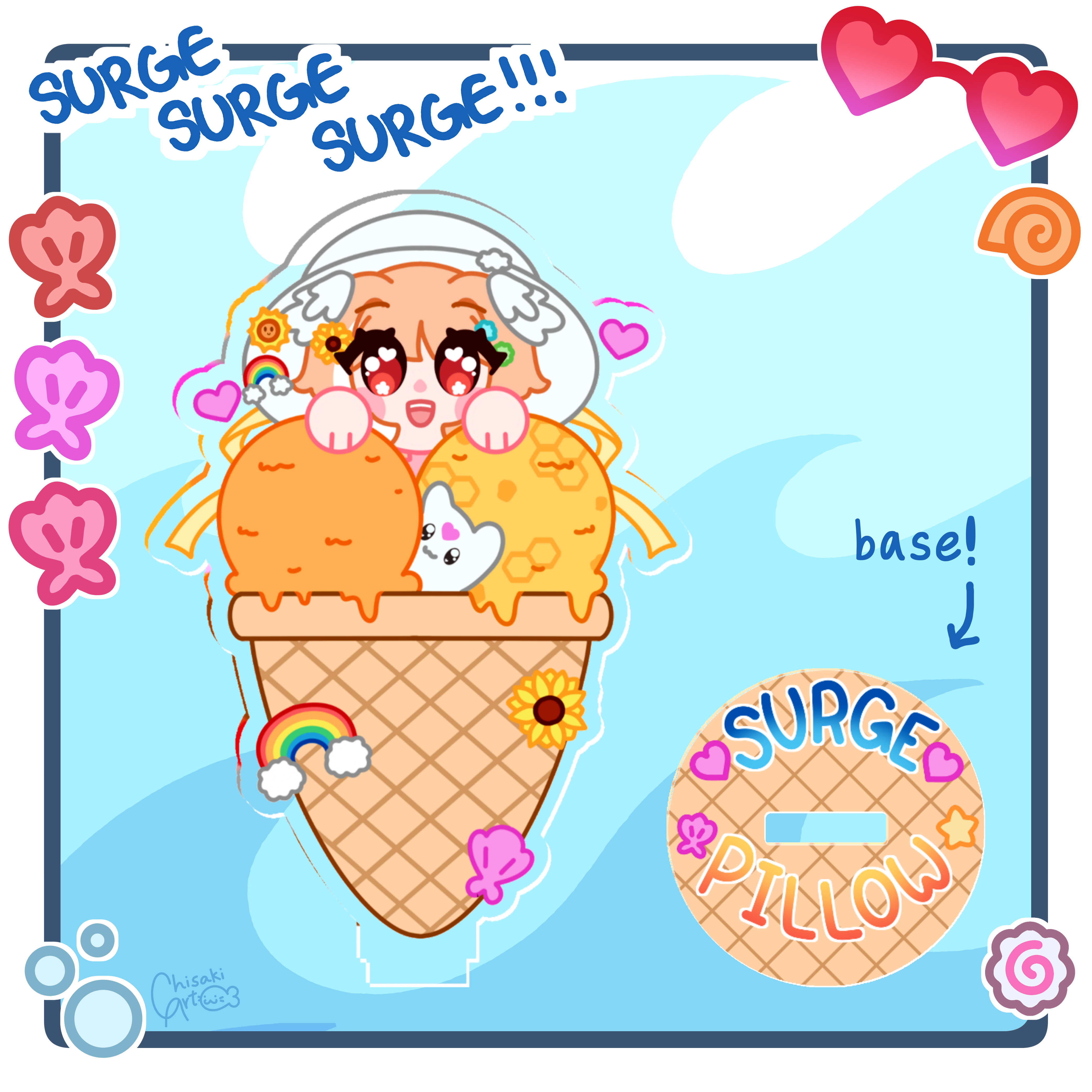 SURGE - Pillow Ice Cream Standee