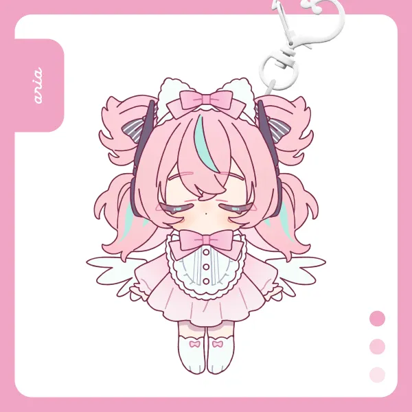 Aria | Glitter epoxy keychain