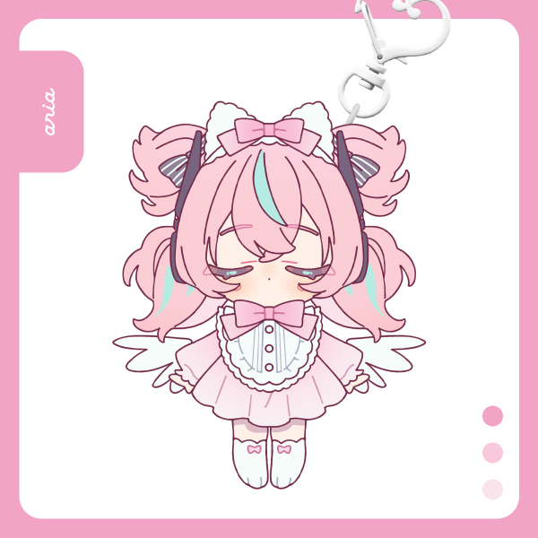 Aria | Glitter epoxy keychain