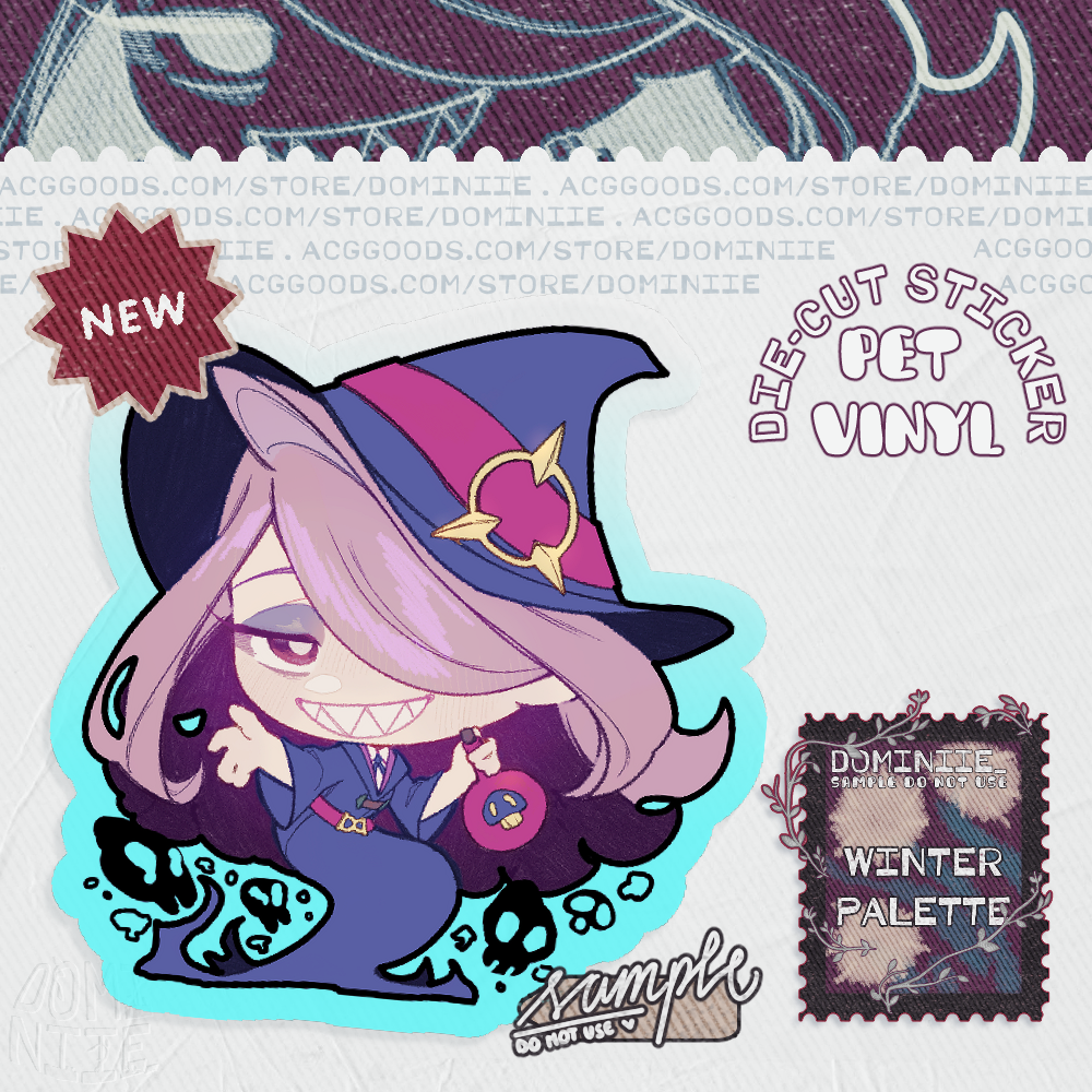Sucy Manbavaran ⏾ 5cm Clear Die-Cut Sticker