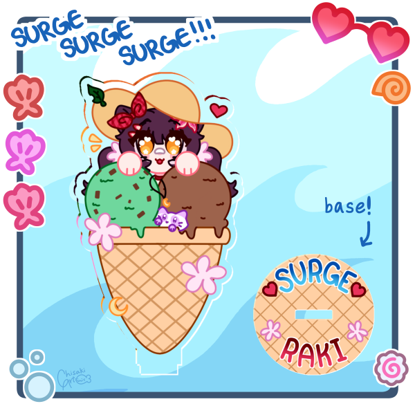 SURGE - Raki Ice Cream Standee