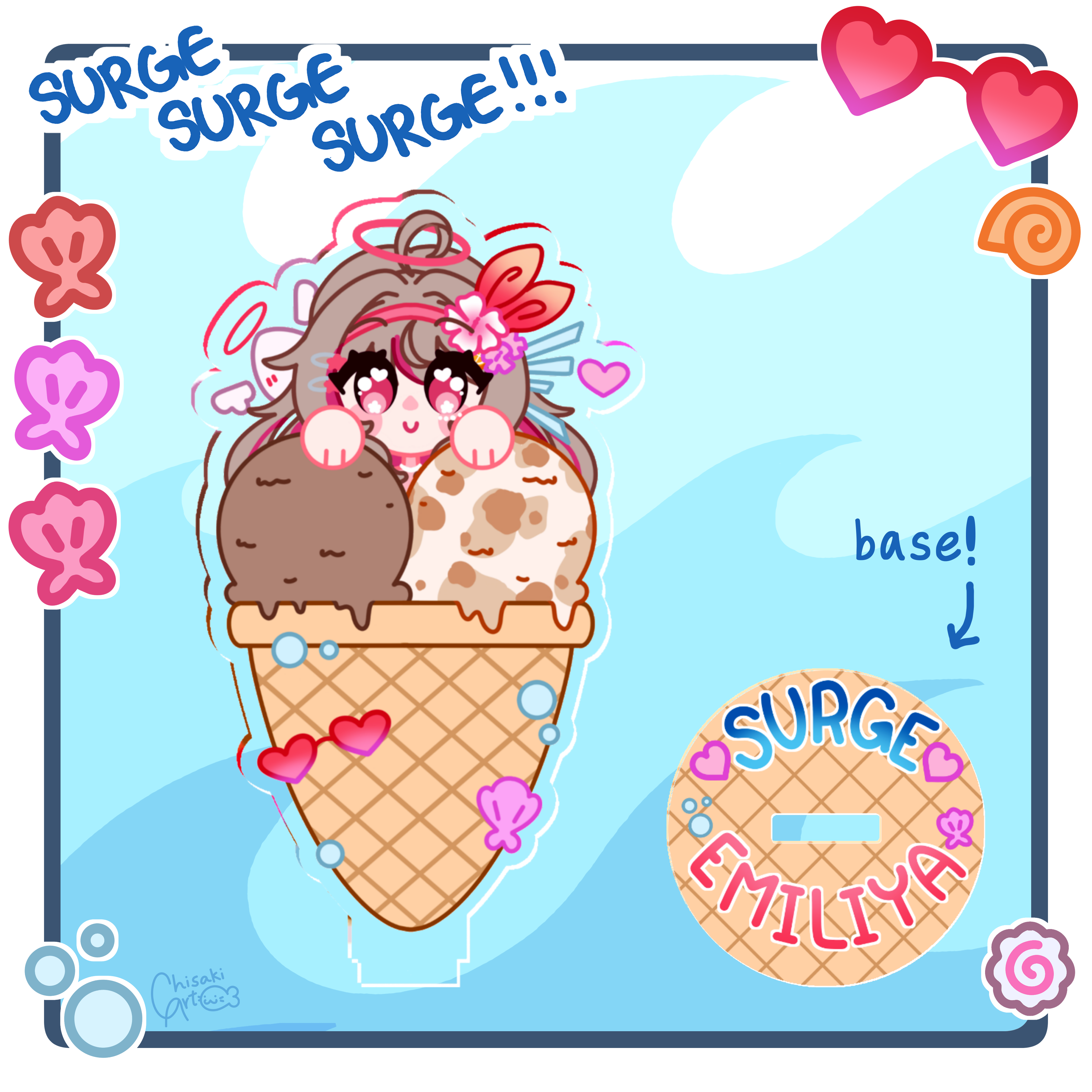 SURGE - Emiliya Ice Cream Standee