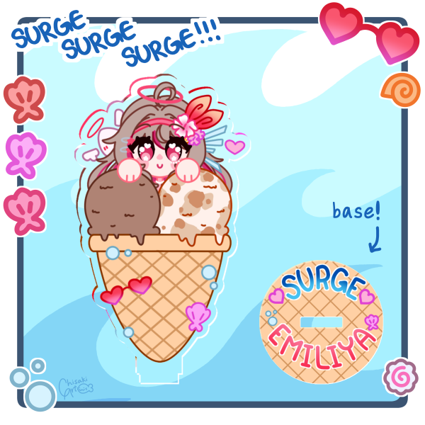 SURGE - Emiliya Ice Cream Standee