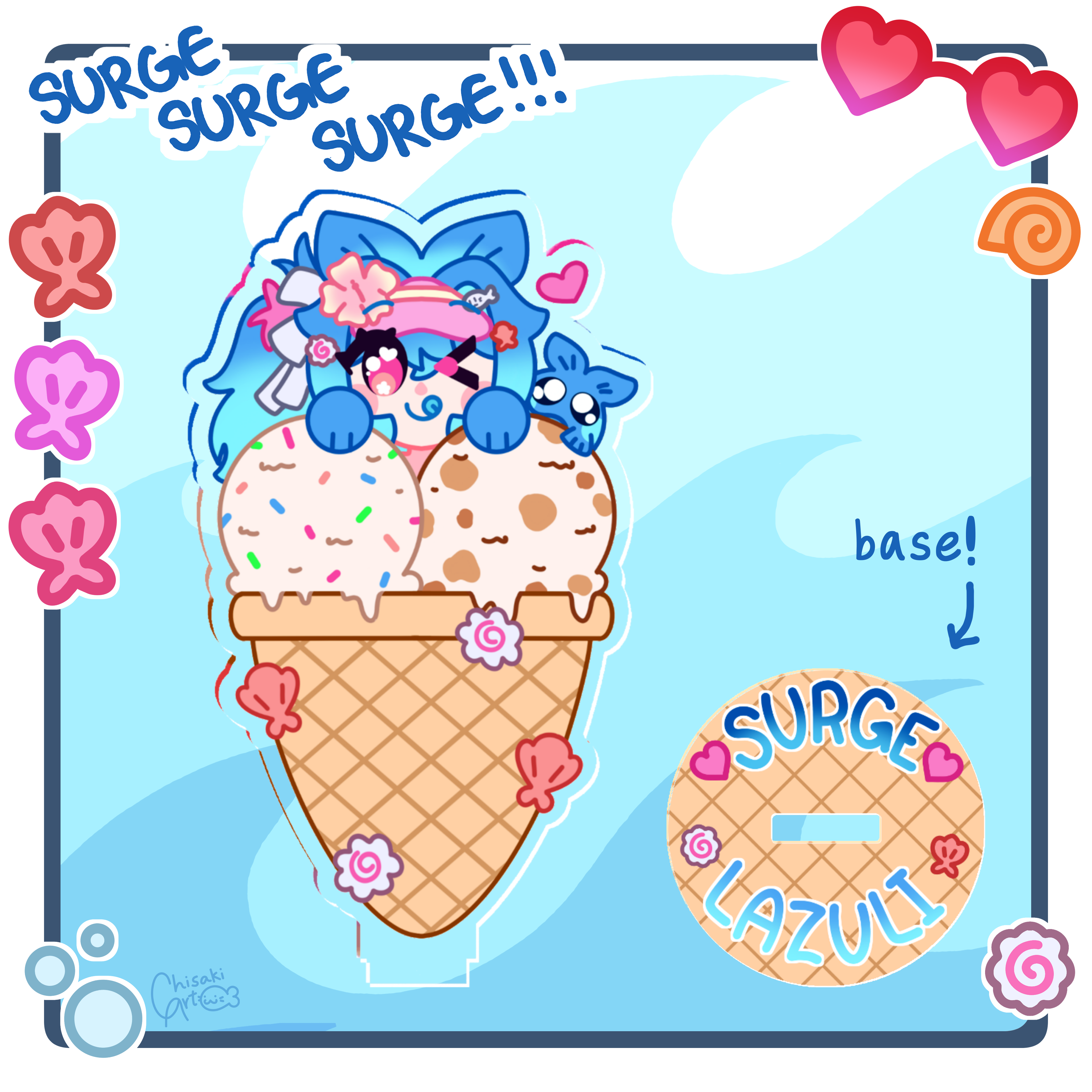 SURGE - Lazuli Ice Cream Standee