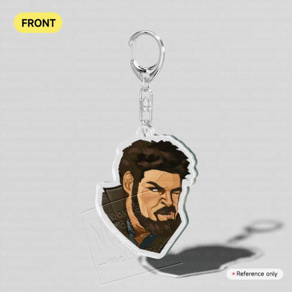 Billy Butcher (The Boys) Fan Art Clear Acrylic Keychain