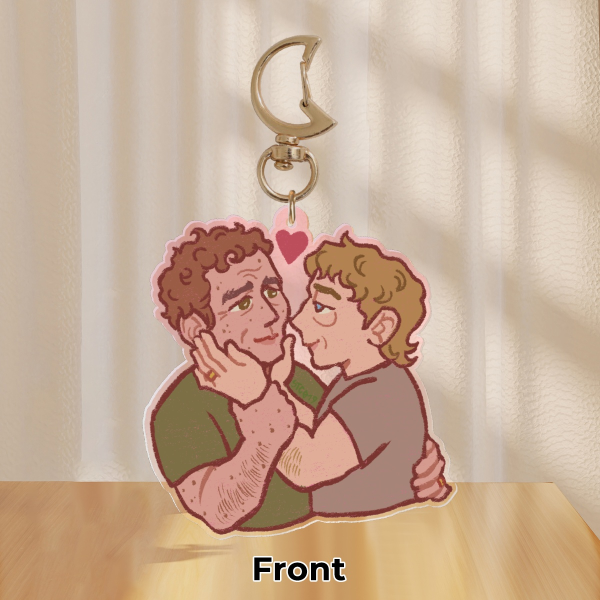"Popewhit" Colored Edge Acrylic Keychains
