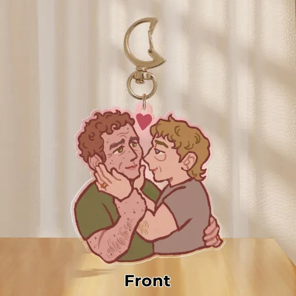 "Popewhit" Colored Edge Acrylic Keychains