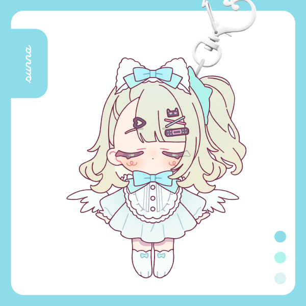Sunna | Glitter epoxy keychain