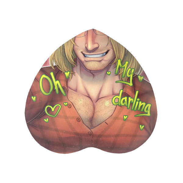 Heart Shape Plush Badge with Jacob Alden