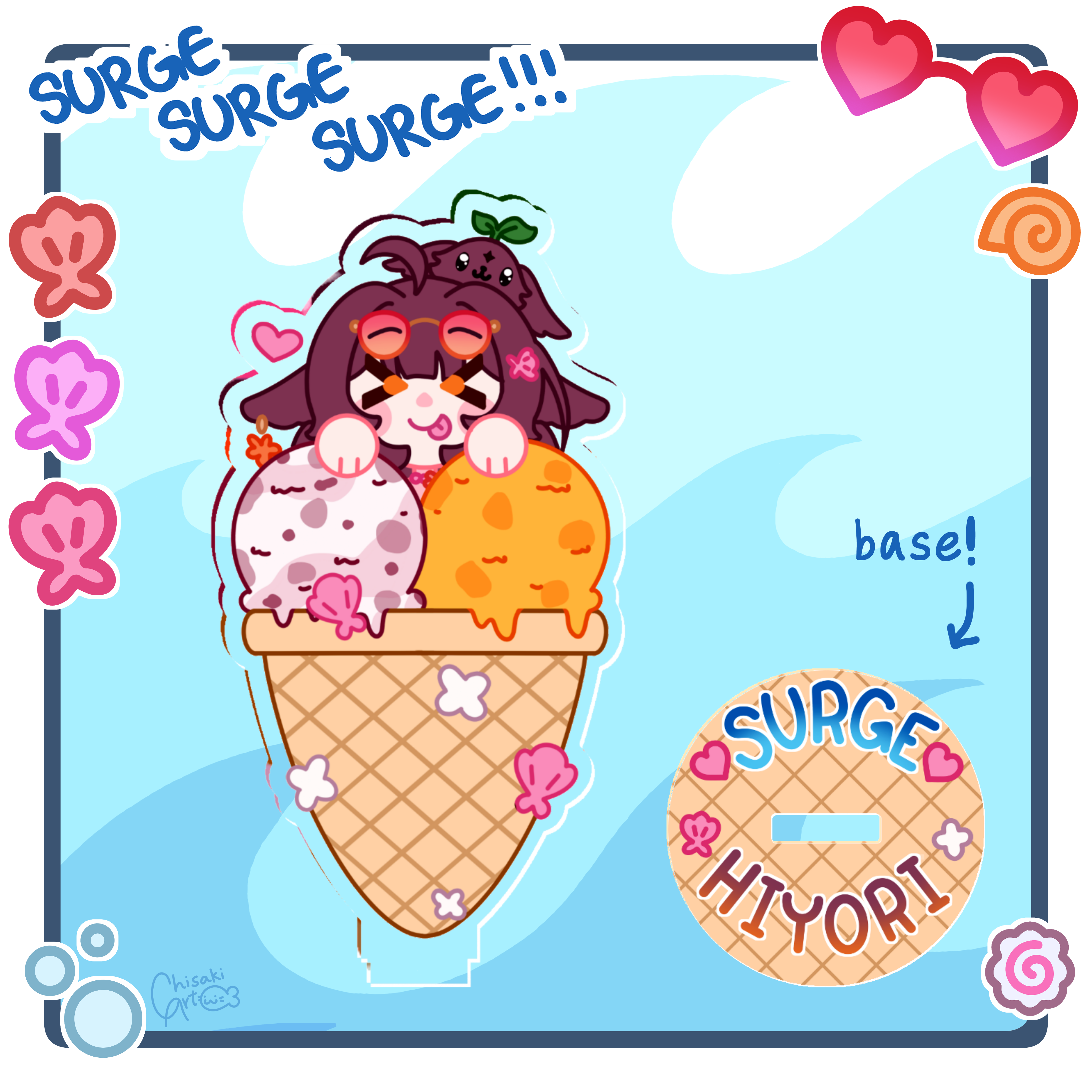 SURGE - Hiyori Ice Cream Standee
