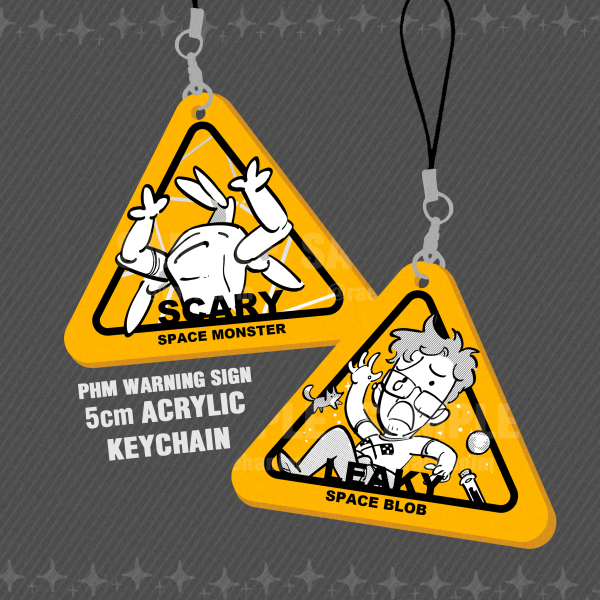PHM Warning Sign Keychain