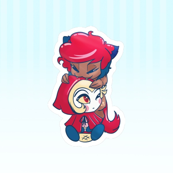 Radioapple – Little Red Rinding Hood Sticker